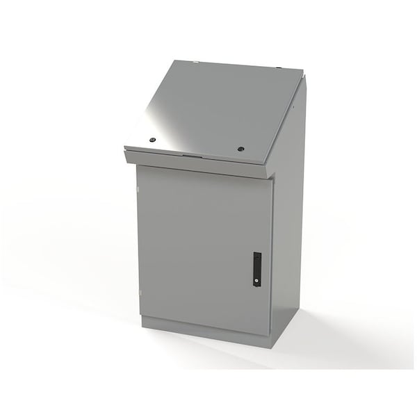 1/4 Turn Latch, 3 Point Latch with Keyed Handle Electrical Enclosures, 46-1/4 in H, 18-1/2 in D